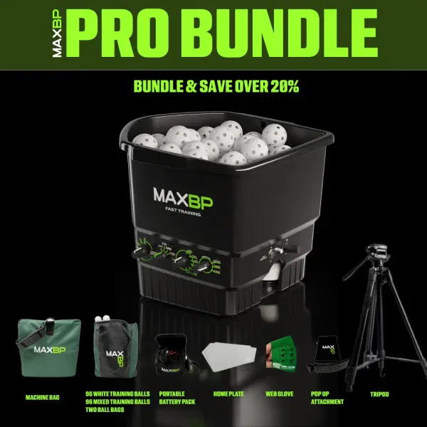 MaxBP Pro Pitching Machine Bundle - New